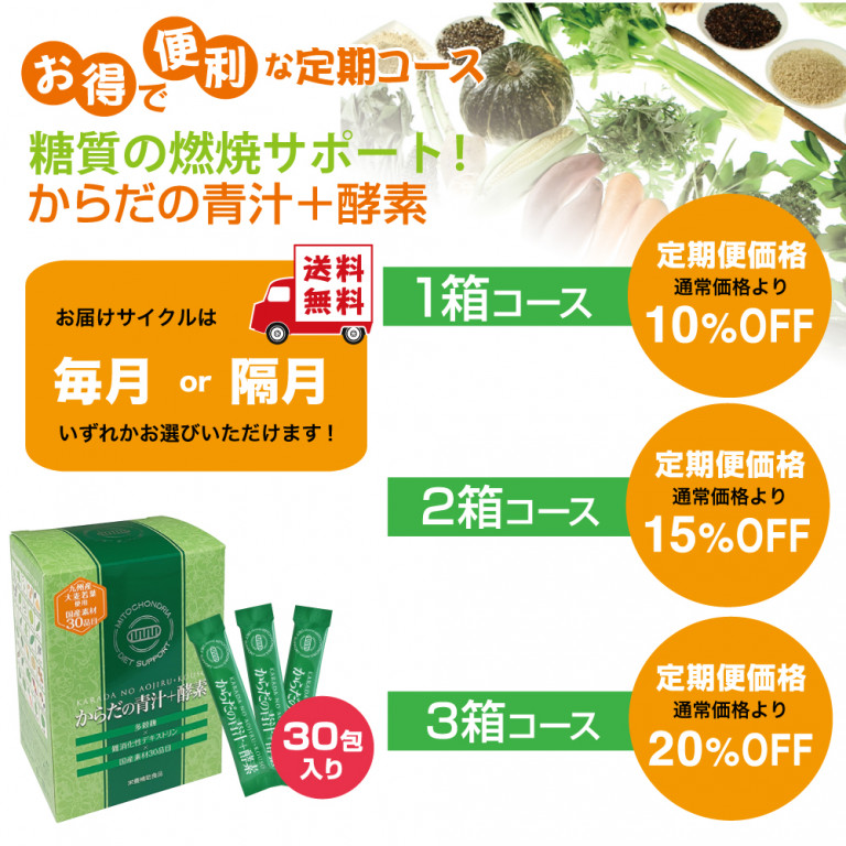 定期便からだの青汁+酵素コース